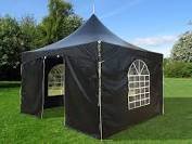 Partytent zwart  3 x 3 uitvouwbaar