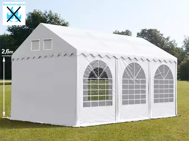 Partytent 3 x 6 x 2.60m (brandwerend)